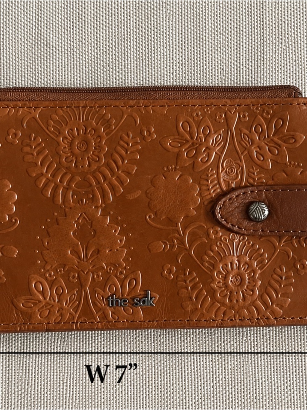 The Sak Embossed Floral Leather Wallet - Brown - Picture 7 of 7